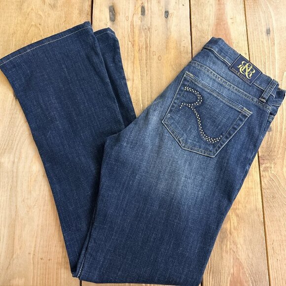 Rock & Republic Kasandra Mid Rise Bootcut flare Jeans 10 - Picture 2 of 9